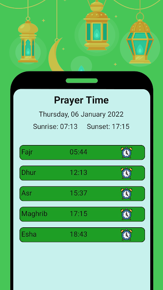 Auto Azan Alarm Prayer Times