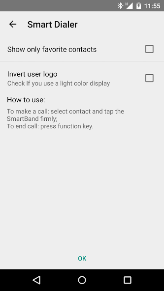 Smart Dialer for SmartBand