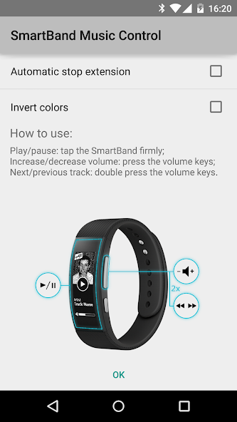 Music Control for SmartBand