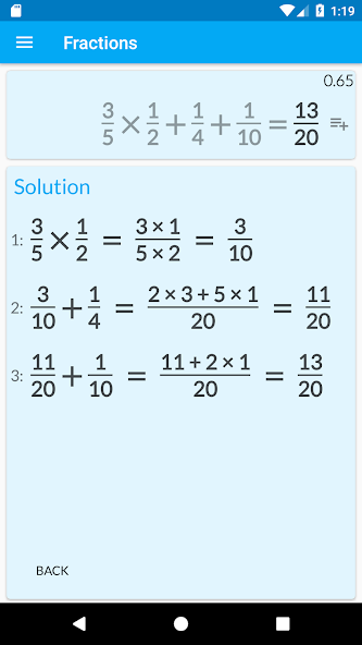 Fractions: calculate & compare