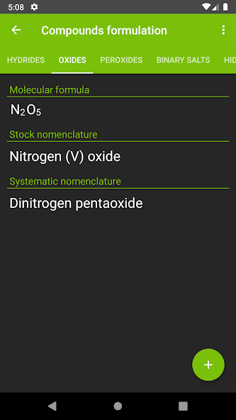 Quimidroid inorganic chemistry