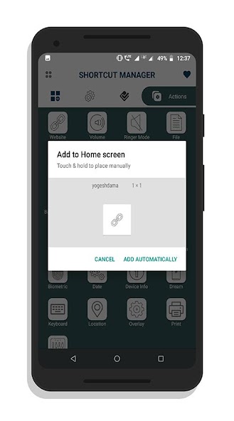 Shortcut Manager - Pin shortcuts @ home screen