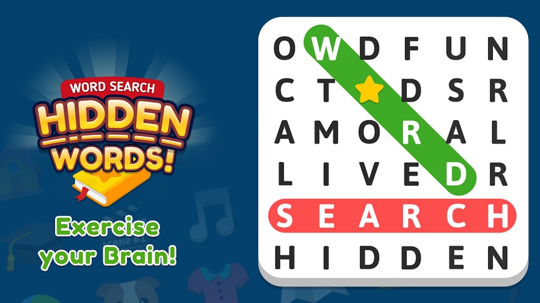 Word Search: Hidden Words 