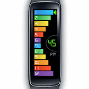 Gear Fit Curved Bar Clock