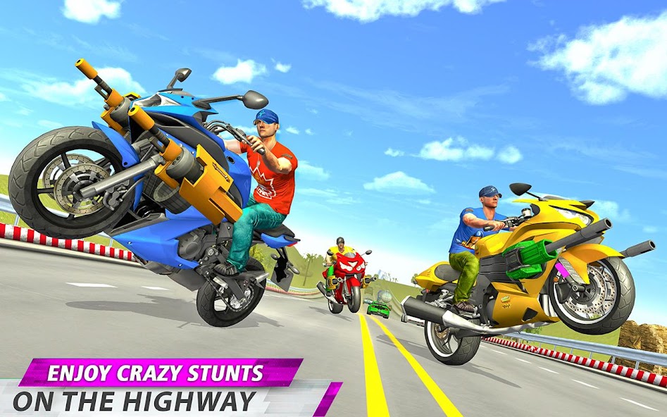 Bike racing: 3D Shooting game