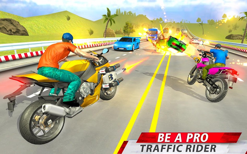 Bike racing: 3D Shooting game