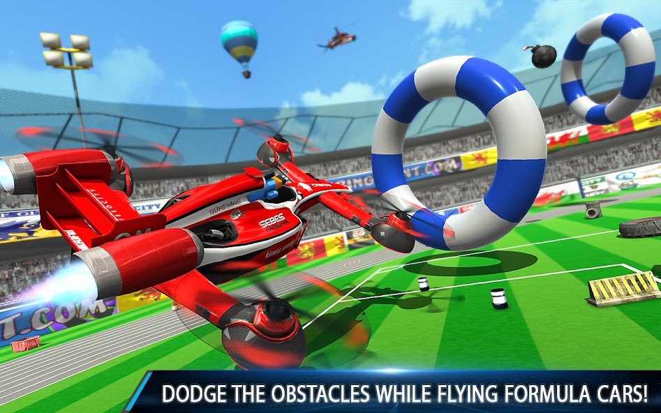 Flying Formula Car Racing Game 