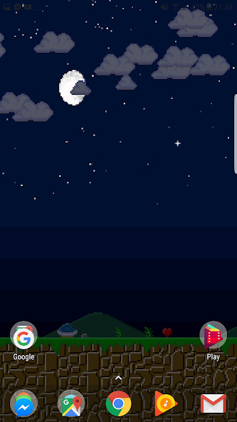 8-Bit Scrolling Wallpaper