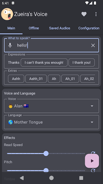 Zueira's Voice: Text to Speech