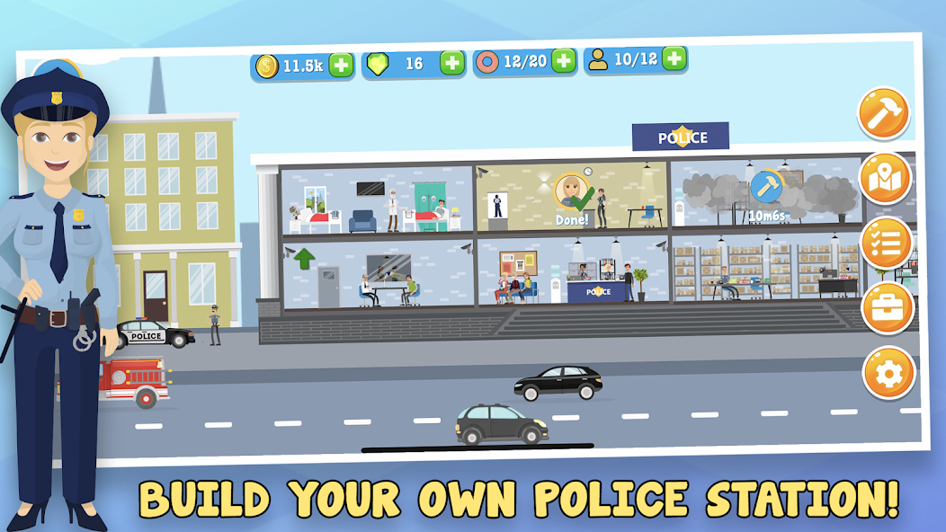 Police Inc: Tycoon police stat 