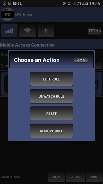 Bandwidth ruler