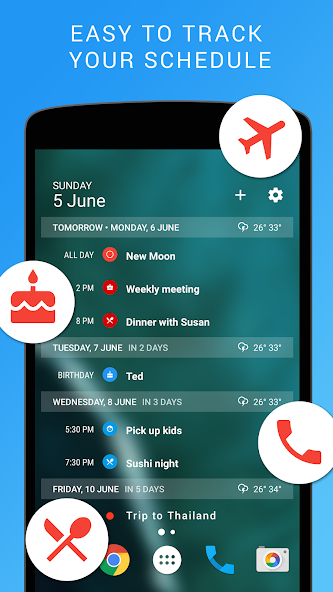 Calendar Widget: Agenda - Beau