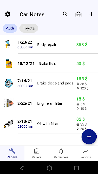 Car service tracker