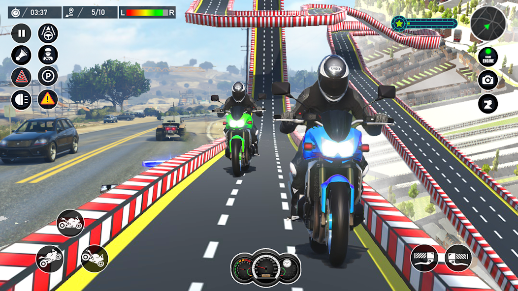 Highway Bike Riding Game