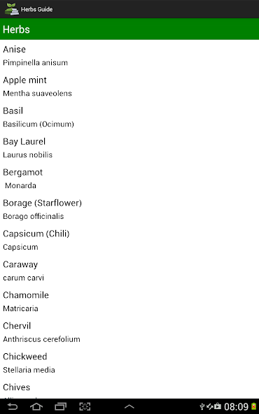 Herbs Guide