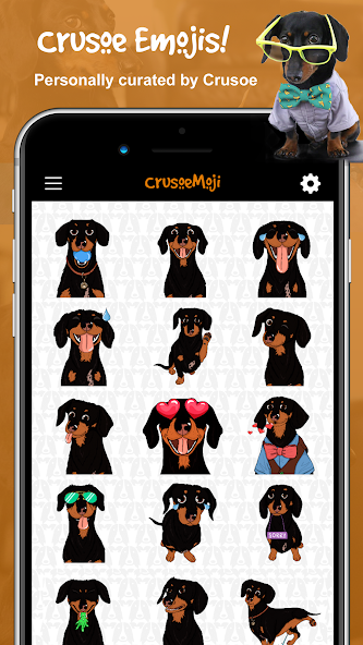 CrusoeMoji - Celebrity Dachshund Wiener Dog Emojis