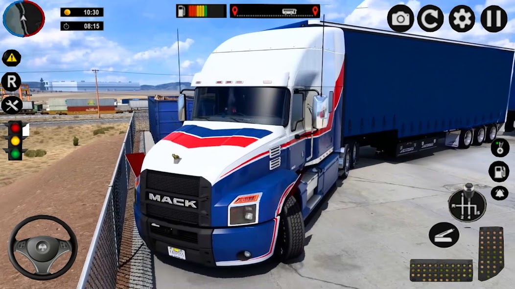 American Truck Driving Trailer