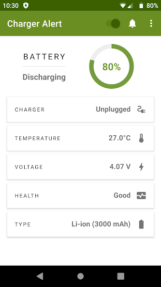 Charger Alert (Battery Health)