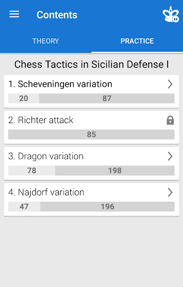 Chess Tactics in Sicilian 1 