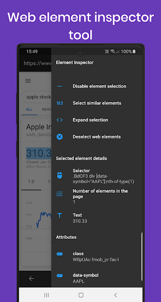 Dev Browser: Proxy, JS Console