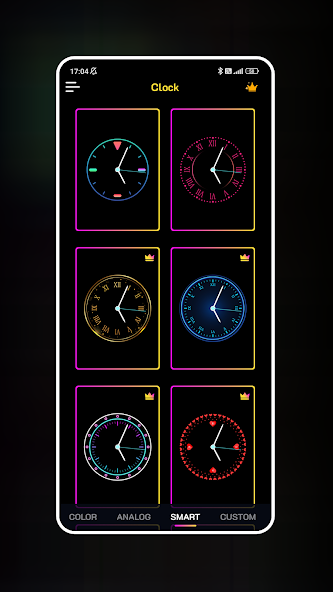 Neon Clock Wallpaper