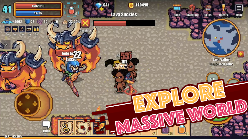 Pixel Knights Online 2D MMORPG 