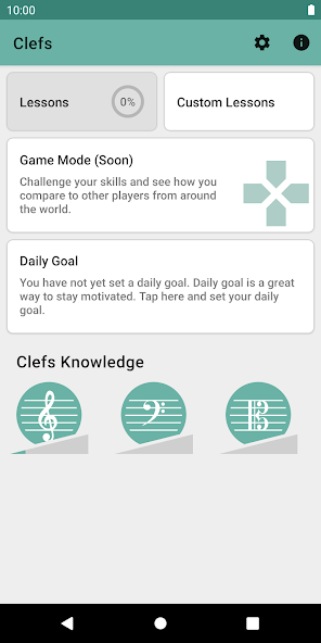 Clefs: Music Reading Trainer