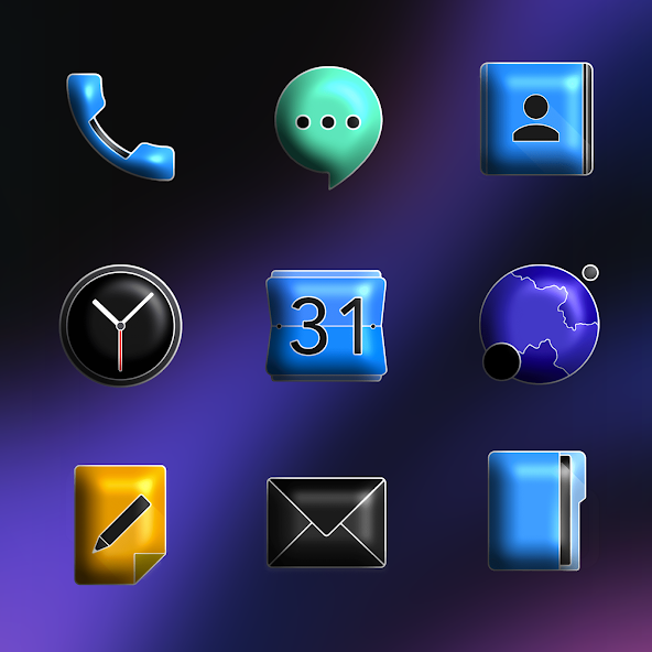 FluOxigen 3D - Icon Pack