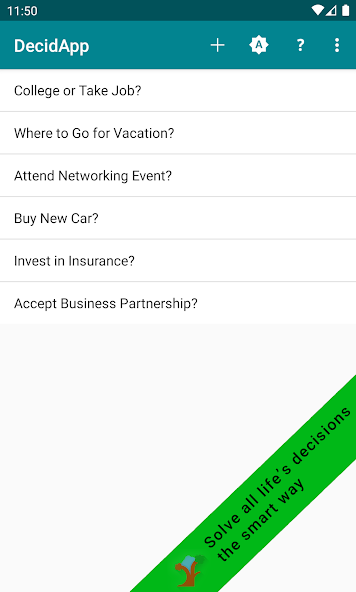 DecidApp - Decision Making