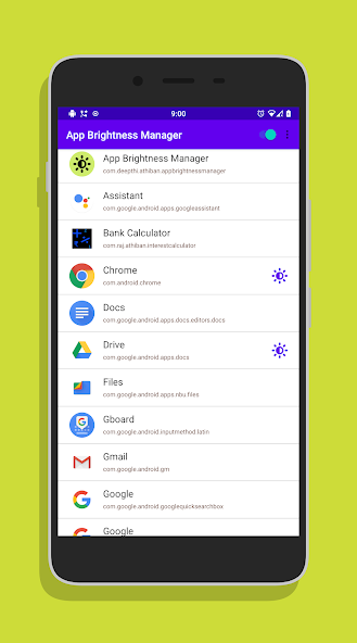 App Brightness Manager Free