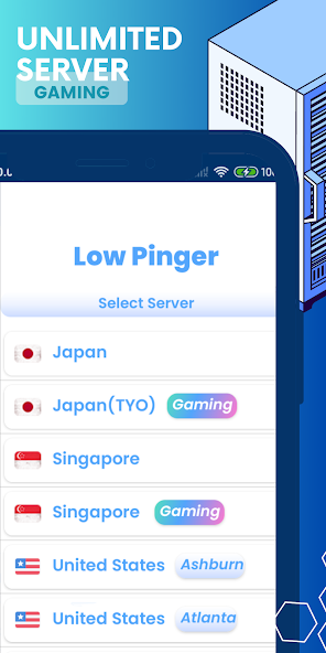 Low Pinger FF VPN - Gaming IP