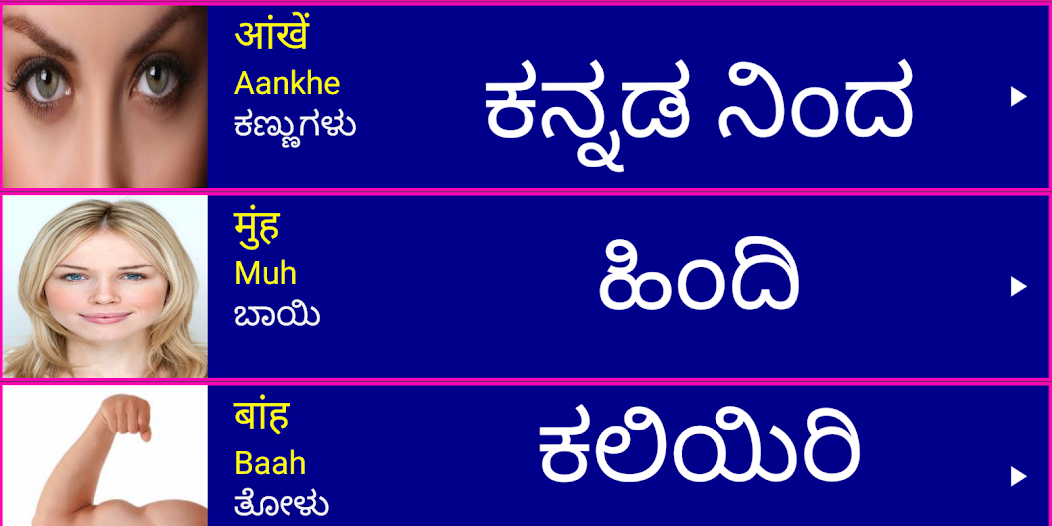 Learn Hindi from Kannada pro