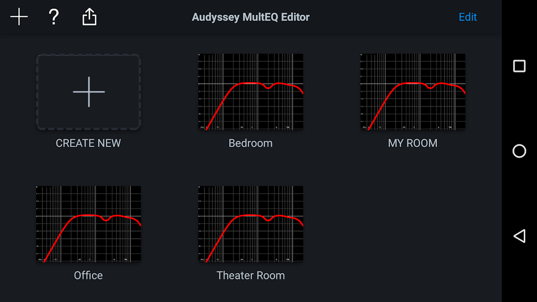 Audyssey MultEQ Editor app