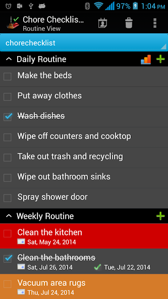 Chore Checklist