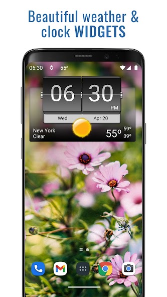 3D Flip Clock & Weather Pro