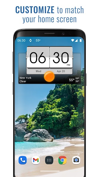 3D Flip Clock & Weather Pro