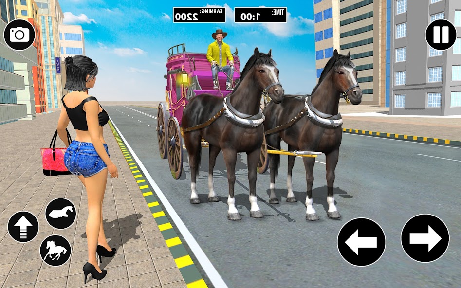 Horse Cart Taxi Transport Game