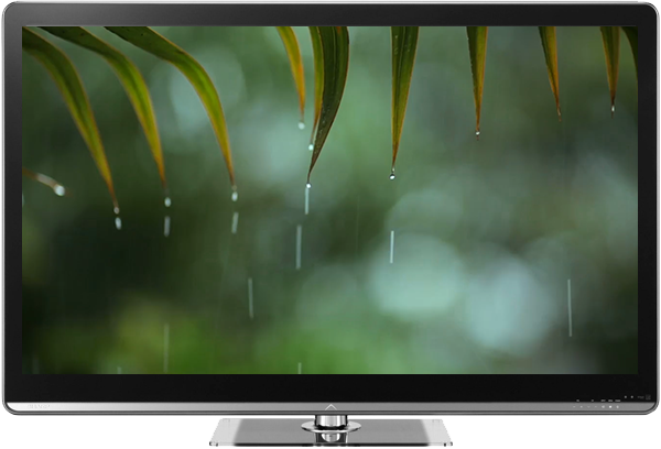 Rainy Window on TV/Chromecast