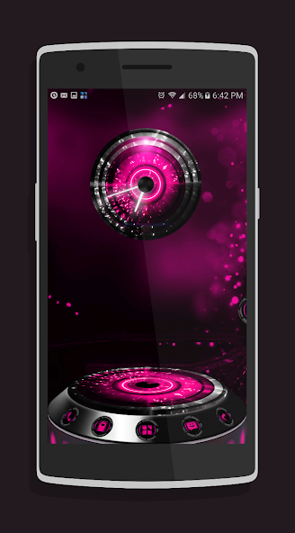 Alien Pink Next Launcher theme