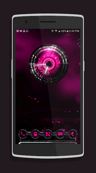 Alien Pink Next Launcher theme