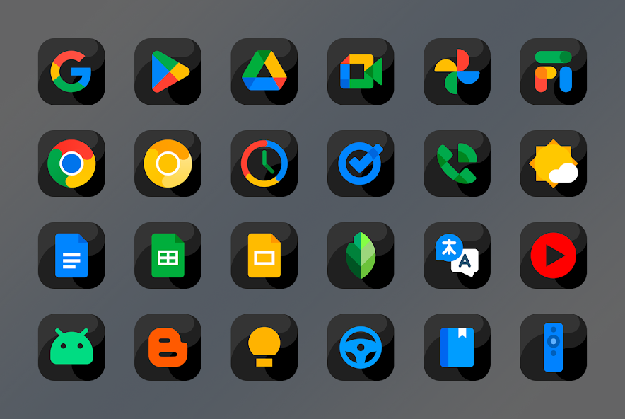 Bastis Black - Icon Pack