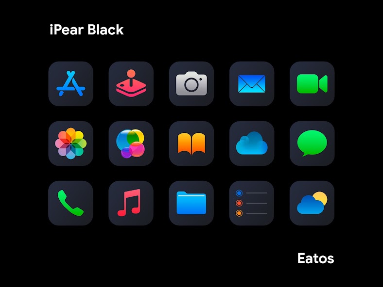 iPlum Black - Icon Pack