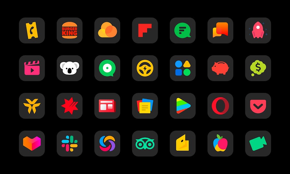 MiMax Black - Icon Pack