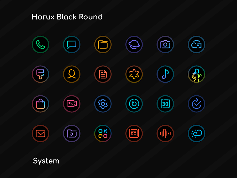 HUX Round - Icon Pack