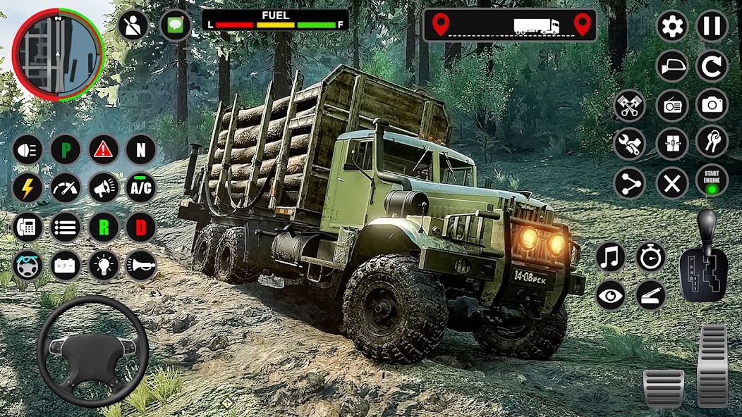 4x4 Truck driving offroad 2023