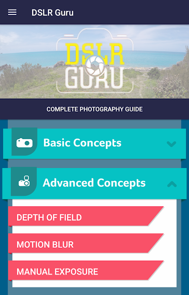 DSLR Guru - Photography guide ad free