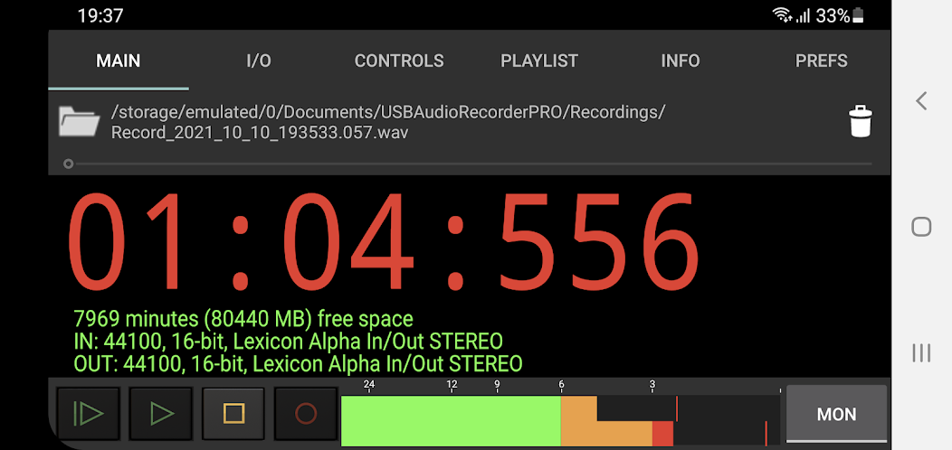 USB Audio Recorder PRO