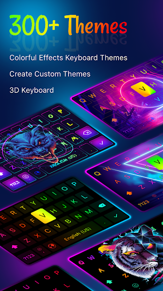 LED Keyboard: Emoji, Fonts