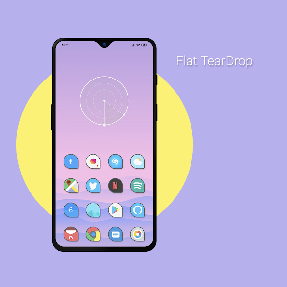 Flat TearDrop - Icon Pack