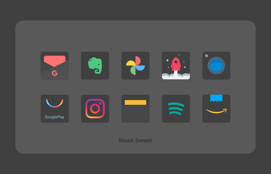 Black Sweet - Icon Pack